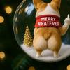 Funny Dog Christmas Ornament Cute Mischievous Dog Decor with Playful Expressions Festive Gag Gift for Pet Lovers