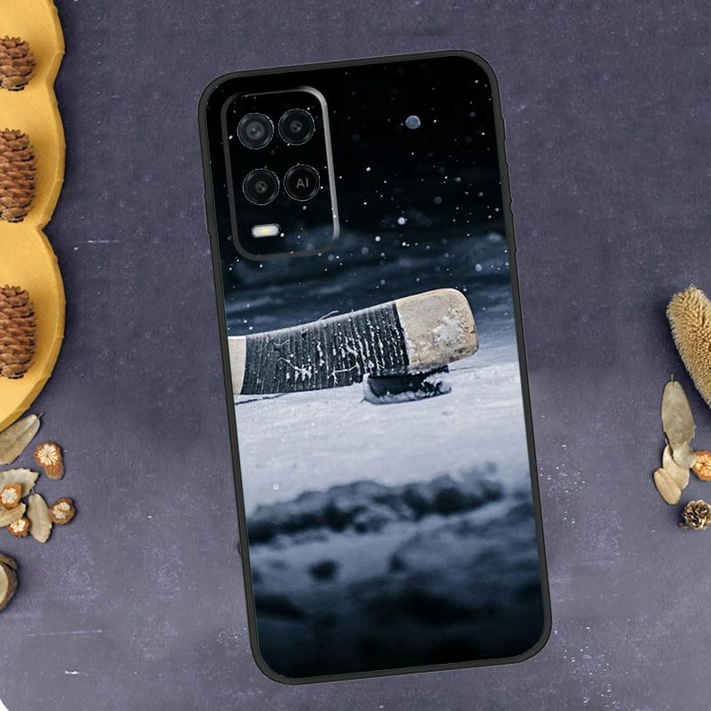 Ice Hockey Rink Phone Case For Oppo A78 A38 A58 A74 A15 A80 A60 A40 A94 A54 A98 A18 A16 A76 A96 A17 A77 A57S