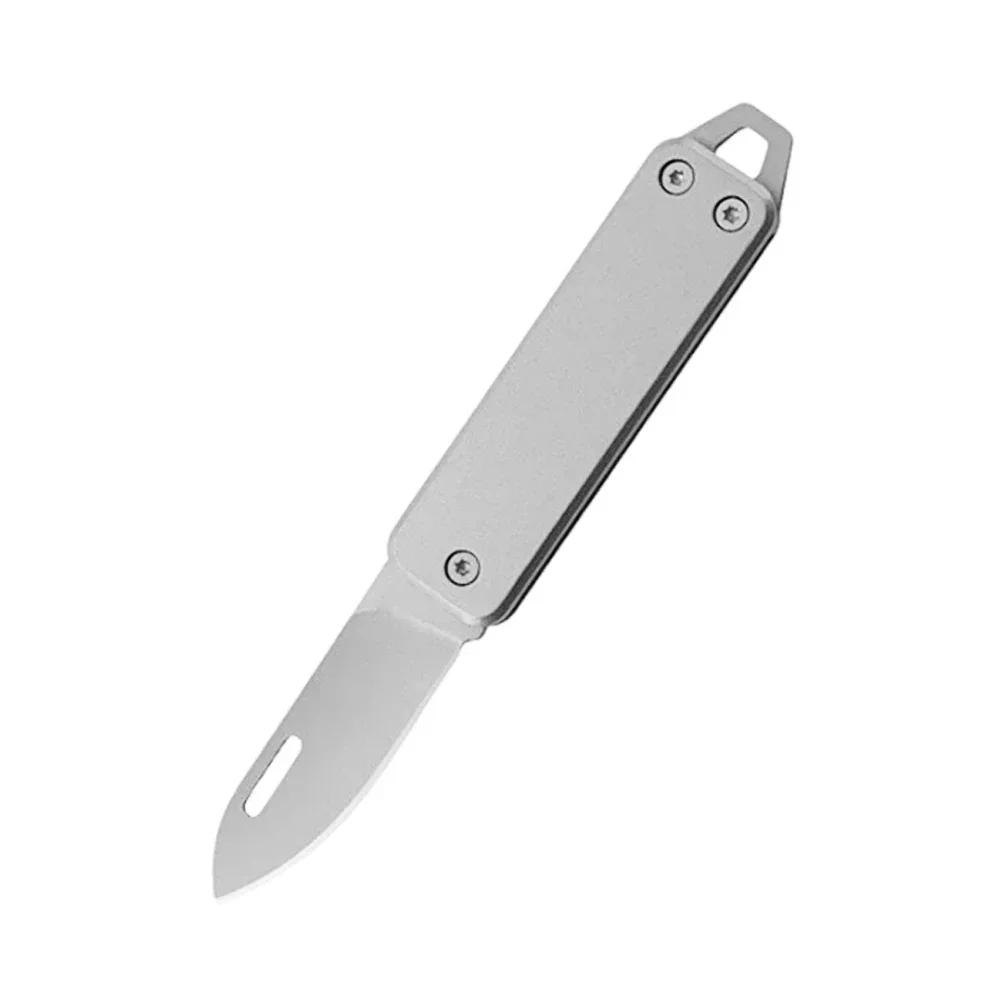 Mini Refined All Steel Integrated Folding Knife for Outdoor Camping EDC Unboxing Portable Pocket Sharp Blade Hand Polished Blade