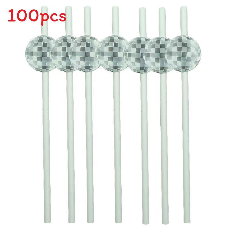 Disposable Paper Straws For Weddings And Parties With Degradable Material For Cake And Cocktail Decor