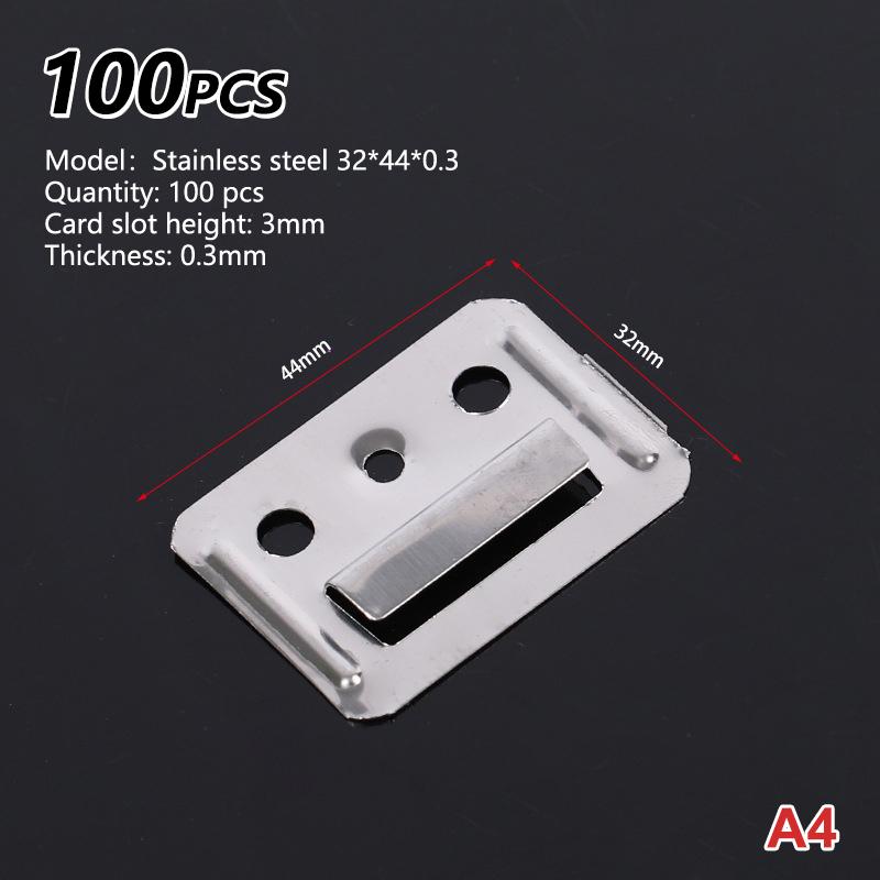 

100Pcs WPC Wall Panel Clips Metal Clip For Wpc Wall And Ceiling Fluted Cladding Clip Only Indoor And Outdoor Various Sizes