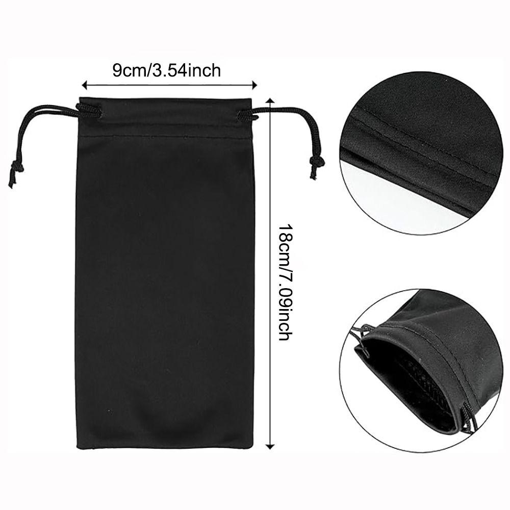 Microfiber Glasses Bags Black Eyeglasses Pouch High Quality Glasses Case