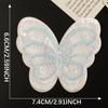 Down Jacket Patch Sticker Lace Ultra-Thin Mesh Embroidery Sequins Butterfly Bow Self-Adhesive Clothing Accessories