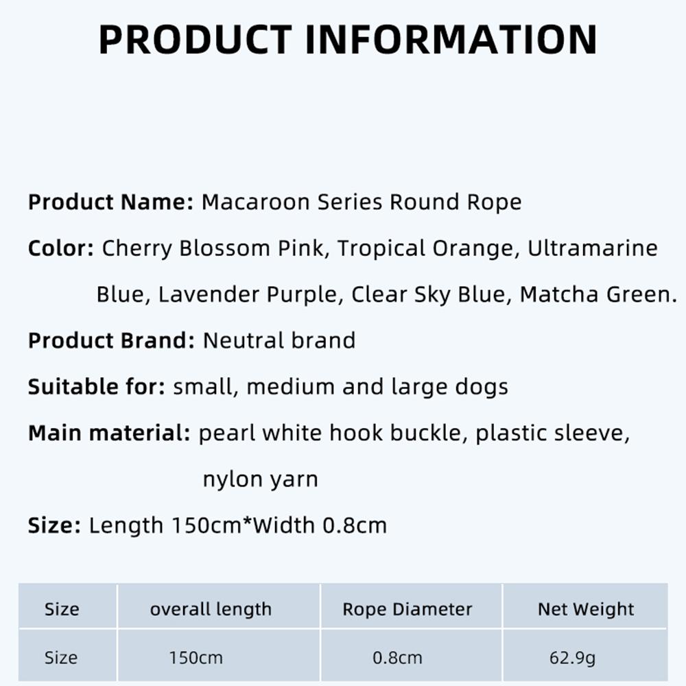 Strong Pet Dog Leashes Night Reflection Rope Guard Dog And Cats Walking Training Leash With Harness Collar Lead Strap 150CM Long