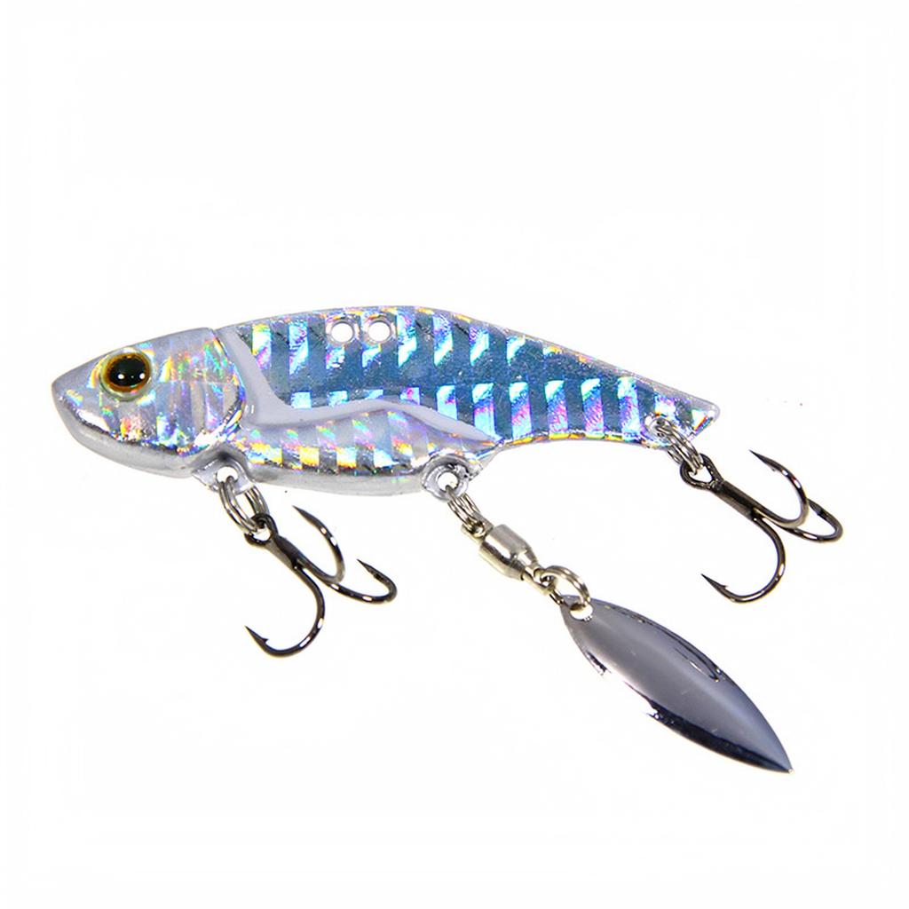 Rotating Fishing with Grooved Treble Hook for and Topmouth Culter, Artificial