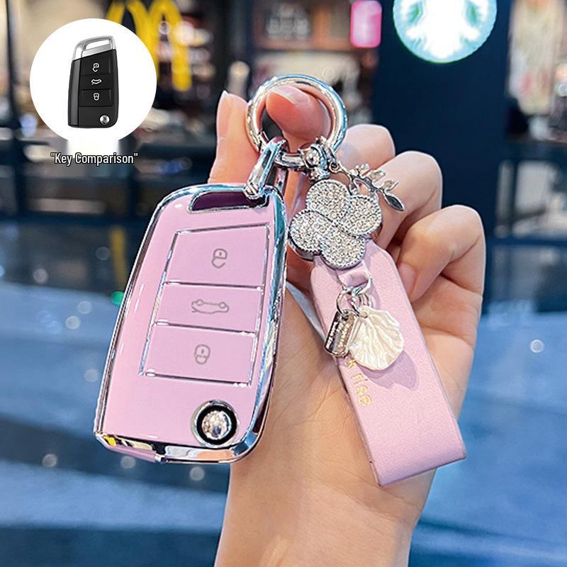 Volkswagen Passat Key Cover for 2017/18 Models - Dedicated SAIC Passat Car Key Shell with Buckle