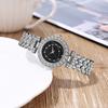 Yousheng Luxury Women Bracelet Watch Round Dial Quartz Analog Watch Sparkling Rhinestone Elegant Wristwatch for Daily Wear Party Office