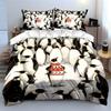 Penguin Holiday Set Decor Soft Comfortable Duvet Cover Bedding Set Included 1*Duvet Cover & 2*Pillowcases, Gift