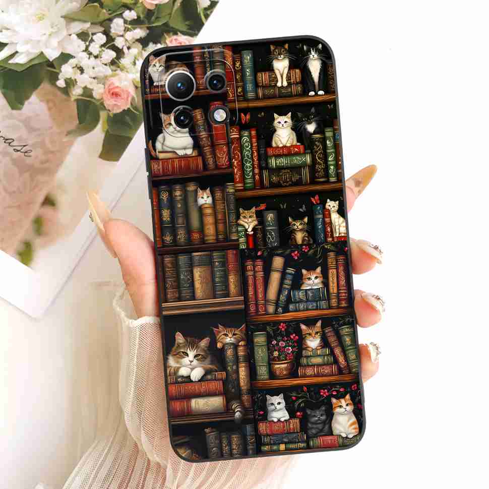 Case For Xiaomi Mi 11 11Lite 11 Lite Soft Phone Case Protection Luxury Animals Cat Dragon Back Cover For Xiaomi Mi11 Lite Capa