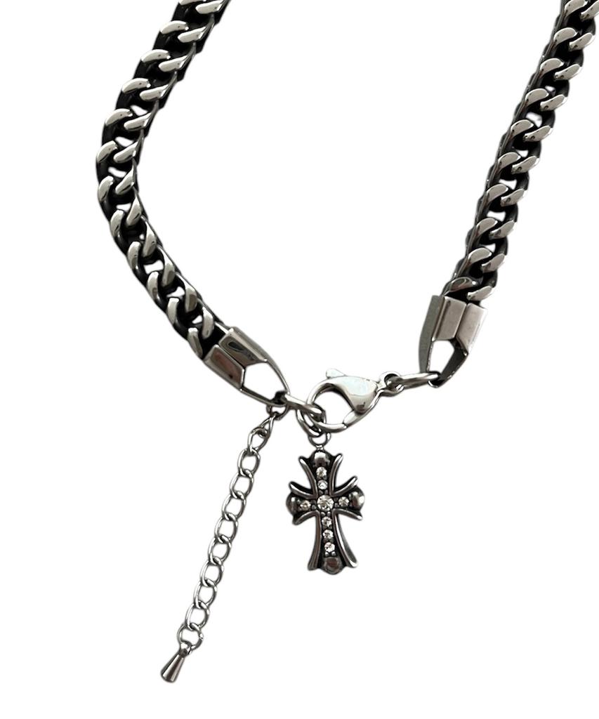 Sk8Er Rock Cross Vintage Surgical Steel Bracelet ((Streel))