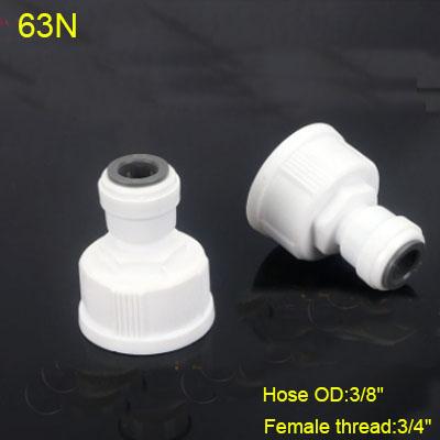 1/4" 3/8" OD Hose Tube 1/4" 1/2" 3/4" 1/8" Plastic Pipe Quick Connectors RO Water Connector Fittings Reverse Osmosis System