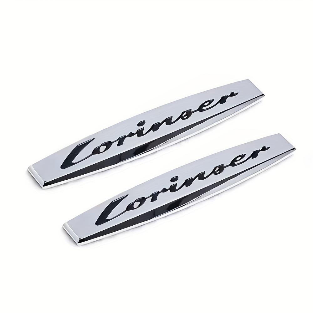 

2 шт. 3D Металлический СИНИЙ Логотип Efficiency/Avantgarde/Elegance/Lorinser Эмблема Наклейка на Крыло Автомобиля для Ben -z Lorinser