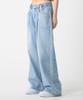 UNKNOWN PLANET Custom One-Pleat Wide Denim Pants Light Blue