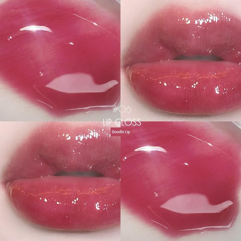 Transparent Water Light Lip Gloss Hydrating Glass Lip Lip Gloss Protection Lip Gloss Wet Female Lip Lacquer Full Lips Student Mirror