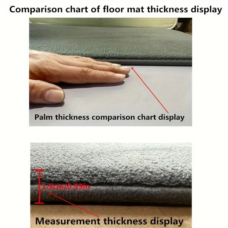 U-shaped Toilet Mat Bathroom Mat Bathroom Carpet Bathroom Carpet Memory Foam Bath Mat Anti-skid Super Absorbent