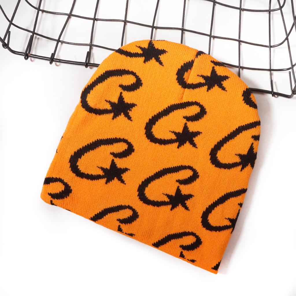 Star Knitted Hat y2k Style Winter Warm Hat for Girls, Available in Multiple Colors, Unclimbed Knitted Hat