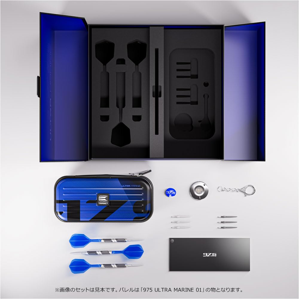 TARGET Target 975 ULTRA MARINE 02 Ultramarine 02 SWISS POINT STEEL 21g Dart Barrel Dart Set <190248>
