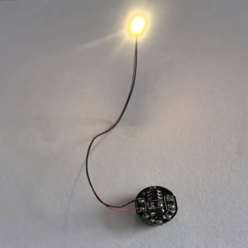 1 Piece Wired Led Magnetron Light Model With Battery Magnetic Control Lamp Diy Car Toys Lighting Making Diorama Materials Parts
