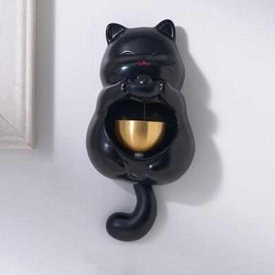 Lucky Cat Magnetic Doorbell Good Luck Detachable Shopkeepers Windbell Rust-proof Blessings Fridge Magnet for Refrigerator