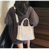 Canvas Small Tote Bag For Women With Zipper Closure And Pouch For Daily Use