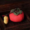 Persimmon-Shaped Incense Bag Pendant for the Dragon Boat Festival, Mugwort Mosquito Repellent Small Persimmon Sachet, Car Hanging Ornament, Chinese
