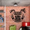 Motorcycle Garage Decor with Custom Name/Text, for Man Cave/Workshop/Rooms Decor, Birthday/Housewarming/Easter Present for Biker