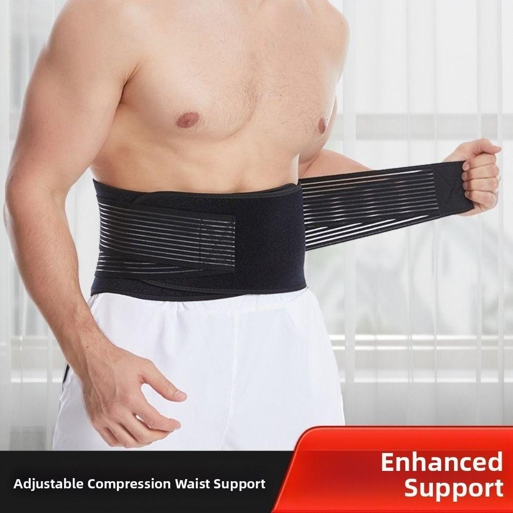 Pressurization Spine Support Belt Adjustable Orthopedic Lumbar Belt Waist Trainer Belt  Workout