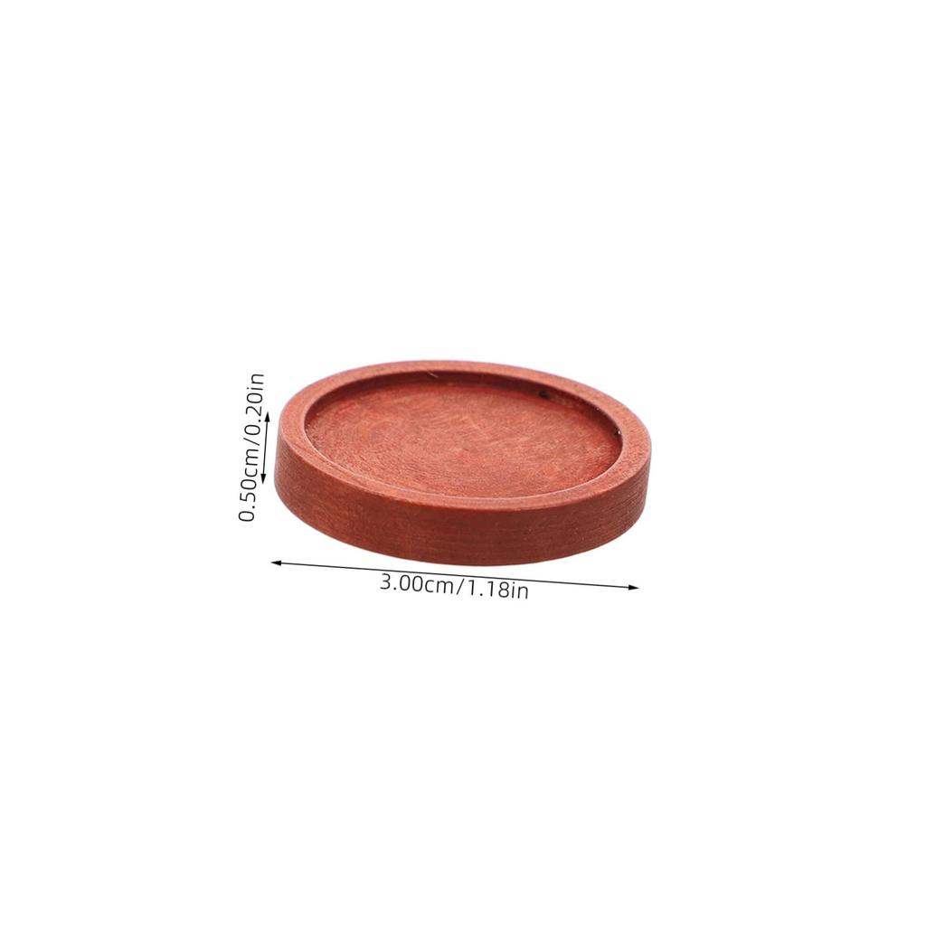 SEWACC 40-Piece Wooden Round Pendant Tray, 1.18" Outer Diameter x 0.98" Inner Diameter, Coffee Color, Cabochon Mounting for Brooches and Lapel Pins,