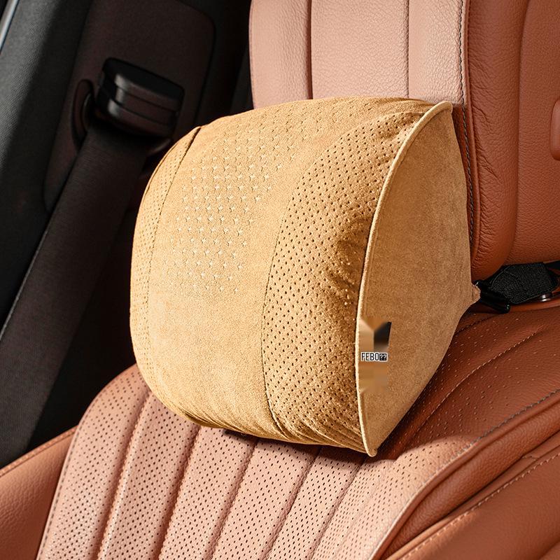 

Jetta VA3, VA7, VS5, VS7 Car Seat Headrest & Lumbar Support Pillow with Embroidered Logo.