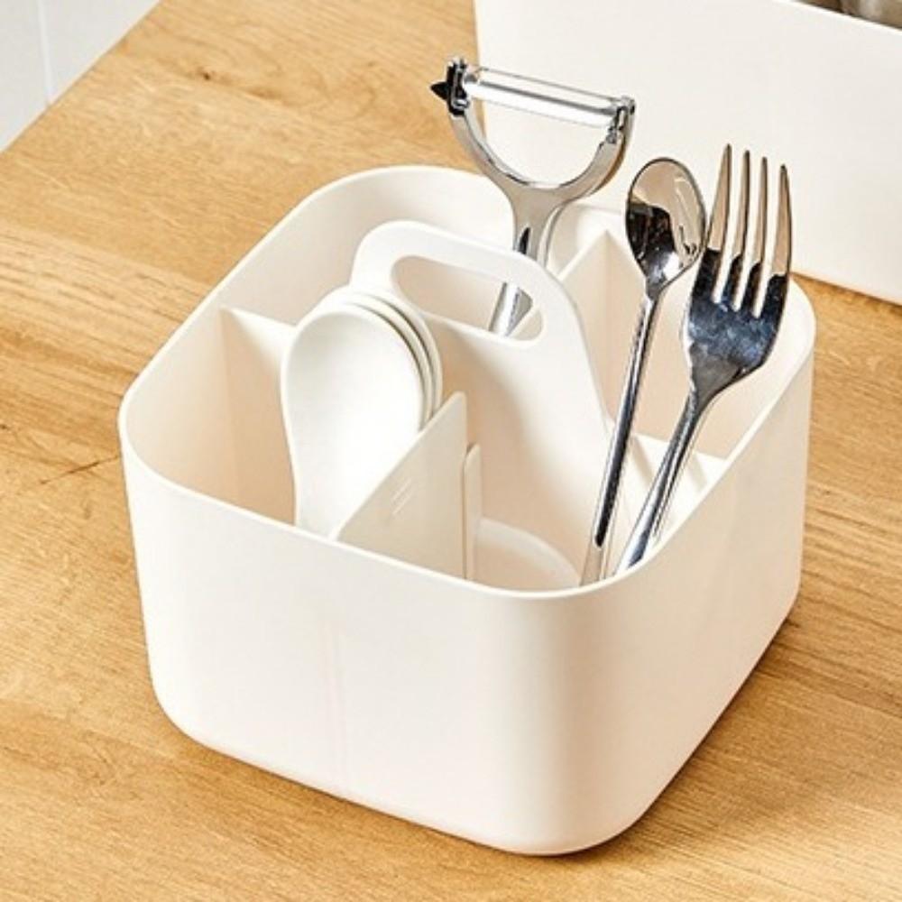 with Handle Cosmetic Organiser Multi-compartment Desk Storage Basket Split Pen Organiser Dormitory