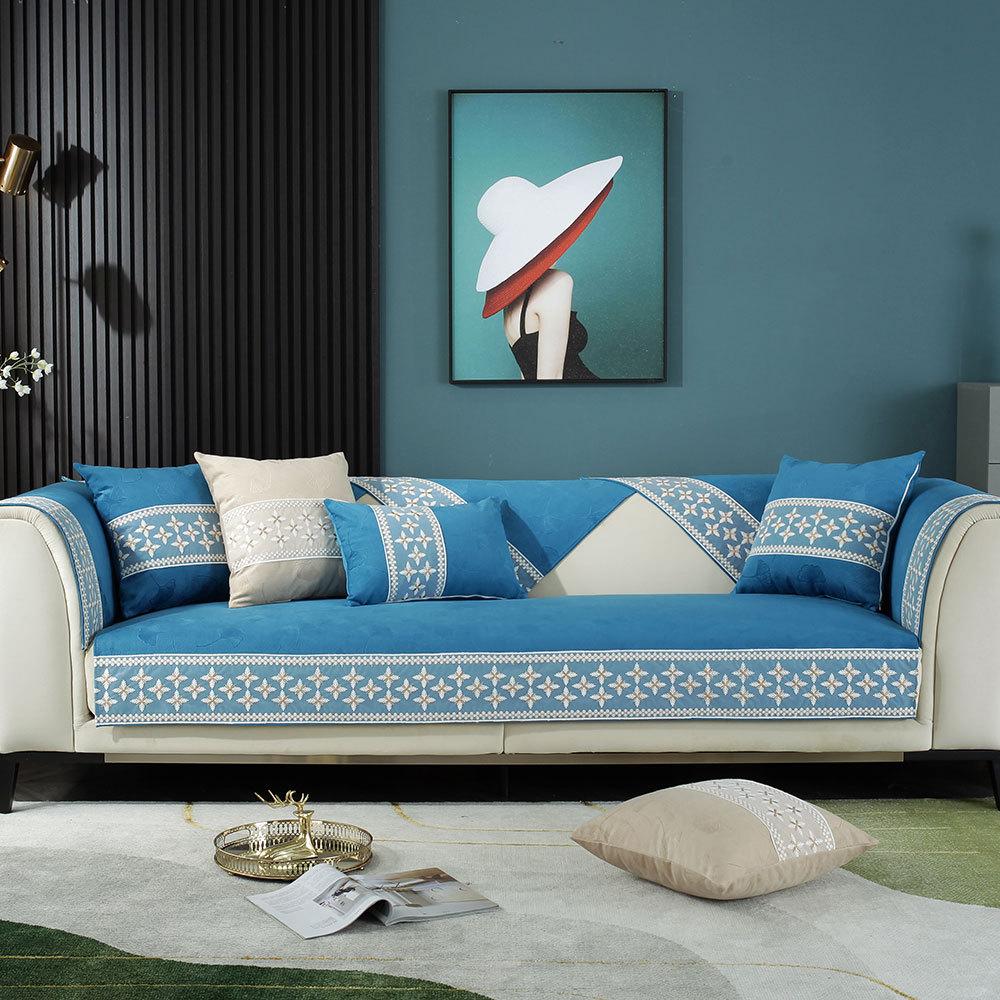 Cojín de Sofá Moderno Simple Universal para las Cuatro Estaciones Nórdico Ins Antideslizante Cojín de Sofá Funda de Sofá Funda