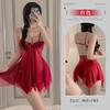 Sex underwear women's perspective mesh sexy temptation hot open suspender nightdress large size pajamas
