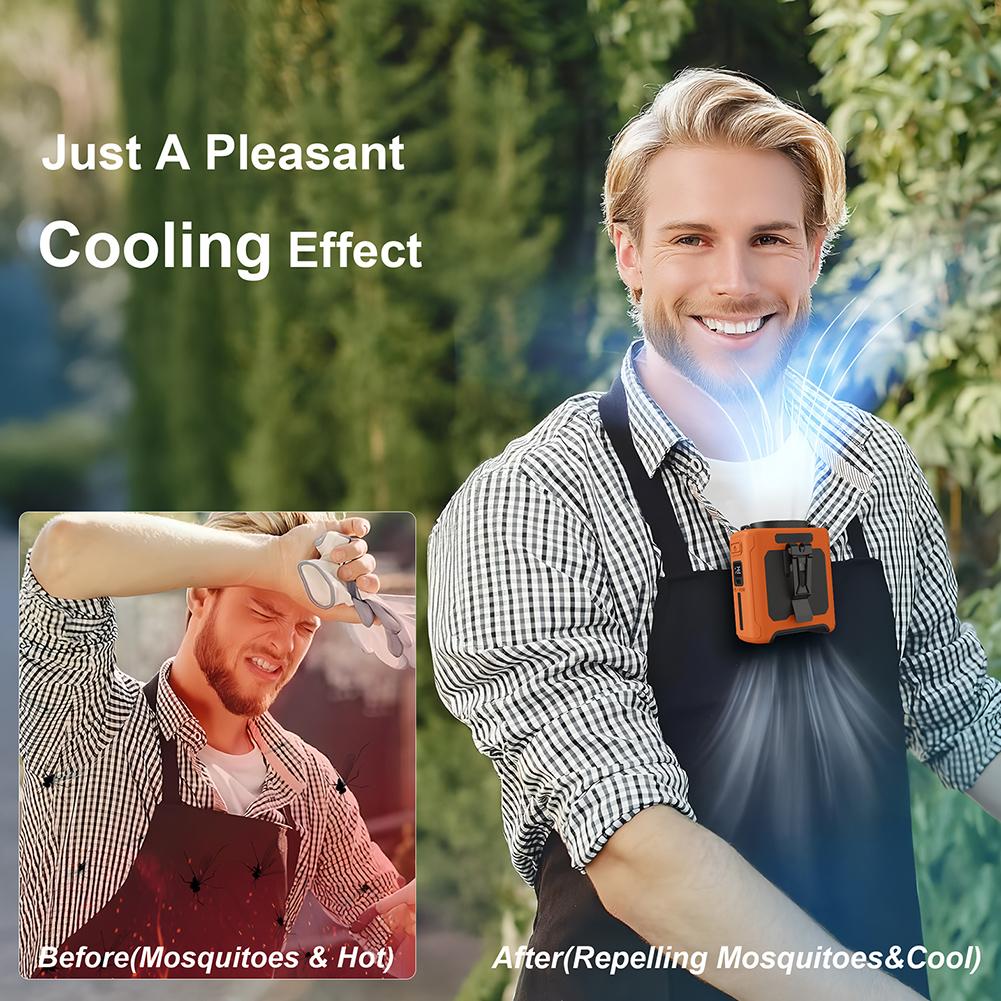 Portable Waist Fan with Power Bank Cool Waist Fan Brushless Motor Belt Personal Cooling Fan for Sports Cooking Outdoor Work