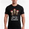 Otter Christmas TShirt Summer Casual Cotton Tee Oversized Streetwear Tops Vintage Graphic Print Loose Fit Short Sleeve