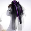 Women’s Halloween Witch Veil Gothic Style Ribbon Costume Headdress For Theme Parties And Cosplay