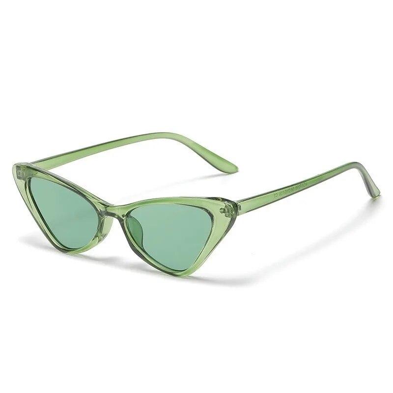 Retro Cat Eye Sunglasses UV400 Small Frame Vintage Fashion Shades for Women Sun Glasses Eyewear