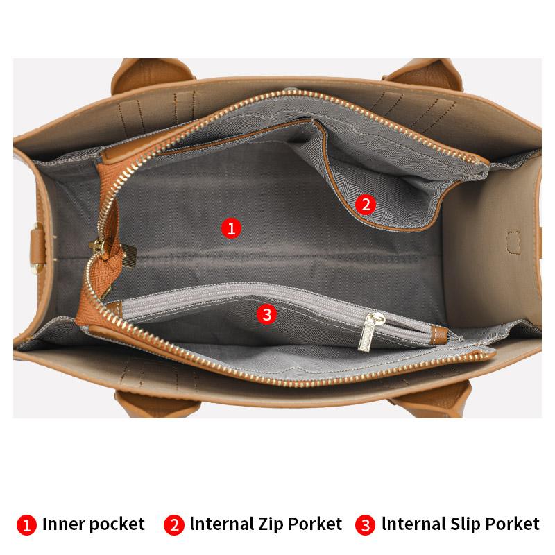 AIDRANI Borsa da donna in pelle Borsa di lusso Borsa a mano di marca famosa Moda Grande capacità Borsa a tracolla singola