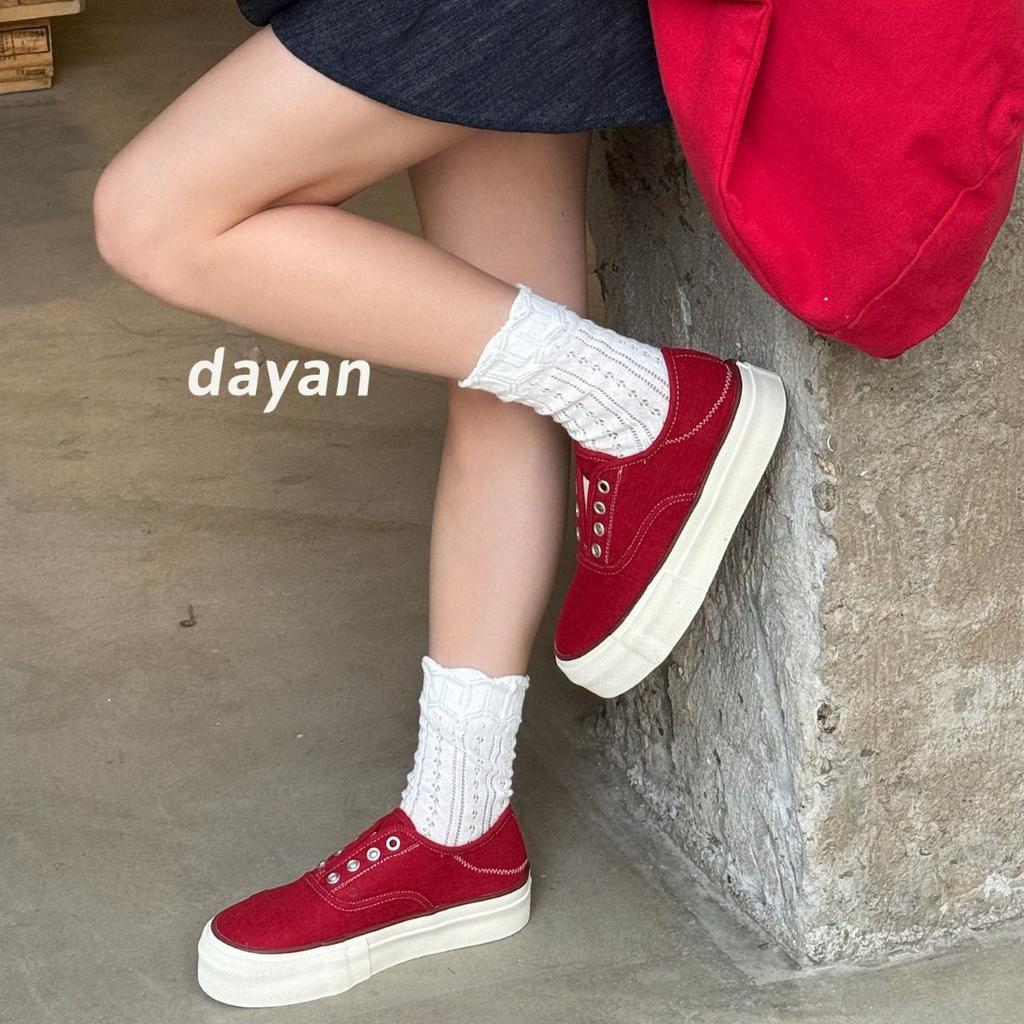 European boutique autumn breathable linen one-pedal lazy shoes thick-soled low-top canvas shoes fashionable casual little white shoes