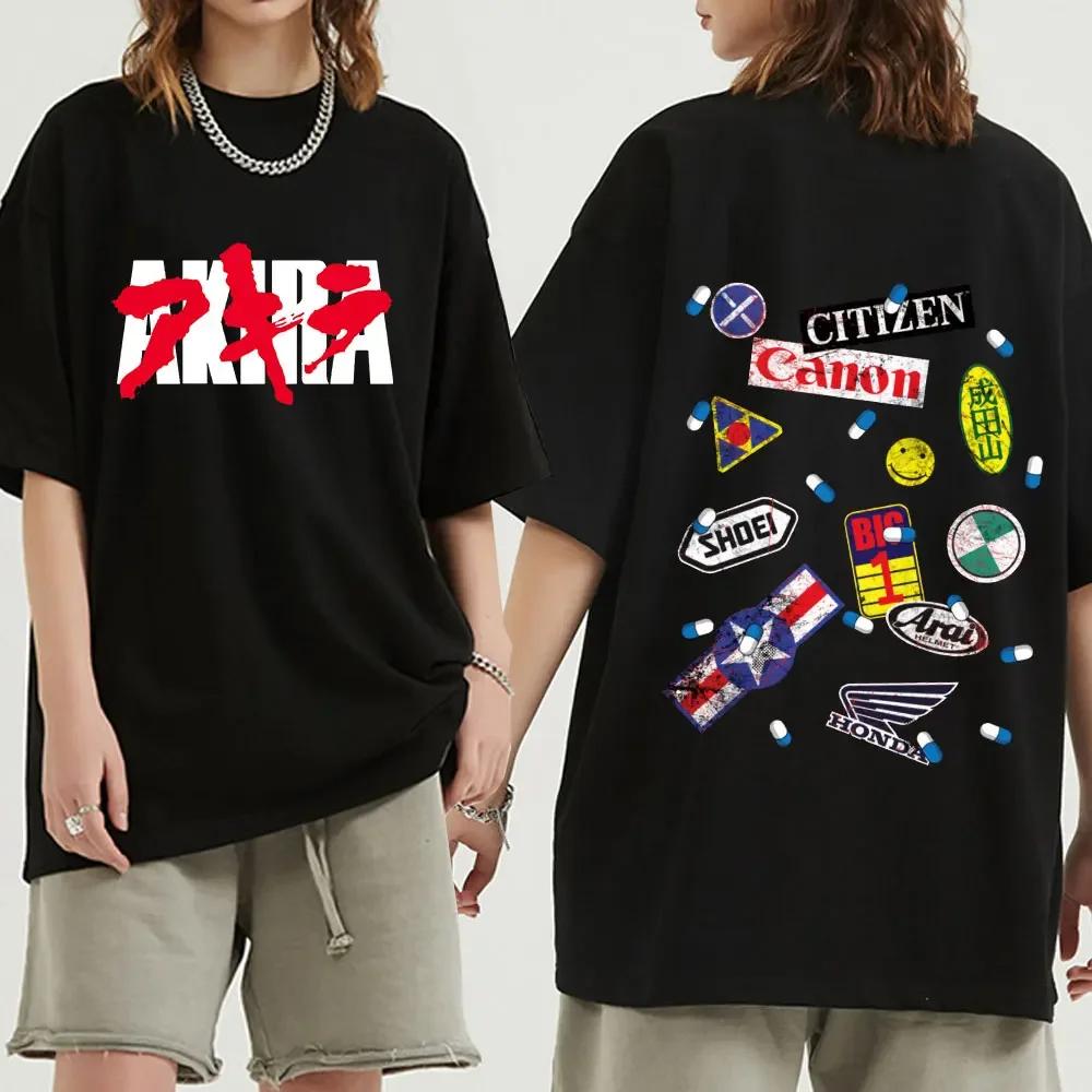 Japanese Anime Neo Tokyo Akira T Shirt Movie Science Fiction Manga Shotaro Kaneda Men Short Sleeve T Shirts 100% Cotton T-shirt