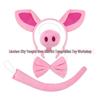 Children's Day Pink Pig Ears Headband: Animal-Themed Dress-Up for Kids and Adults
