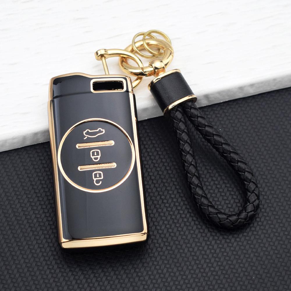 TPU Car Key Fob Case For Chery Tiggo 7 Pro 8 Pro Exeed Tiggo 2 3x Arrizo 5 Pro Gx 5x EQ7 Key Cover Chain Key Holder Accessories