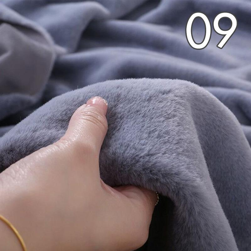 Tissu Peluche Super Doux Polyester Imitation Fourrure de Lapin Rex Épais 50*50cm Pour Fond d'Étalage Comptoir Vêtements de Poupée