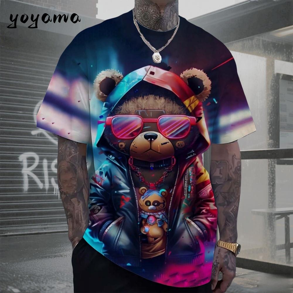 MDHAO xin nan zhuang  3D txu Heren T-shirts Hip Hop Beer Patroon 3D Print Herenkleding Zomer Nieuwe Streetwear Oversized Unisex T-shirt Harajuku Herenkleding XXL