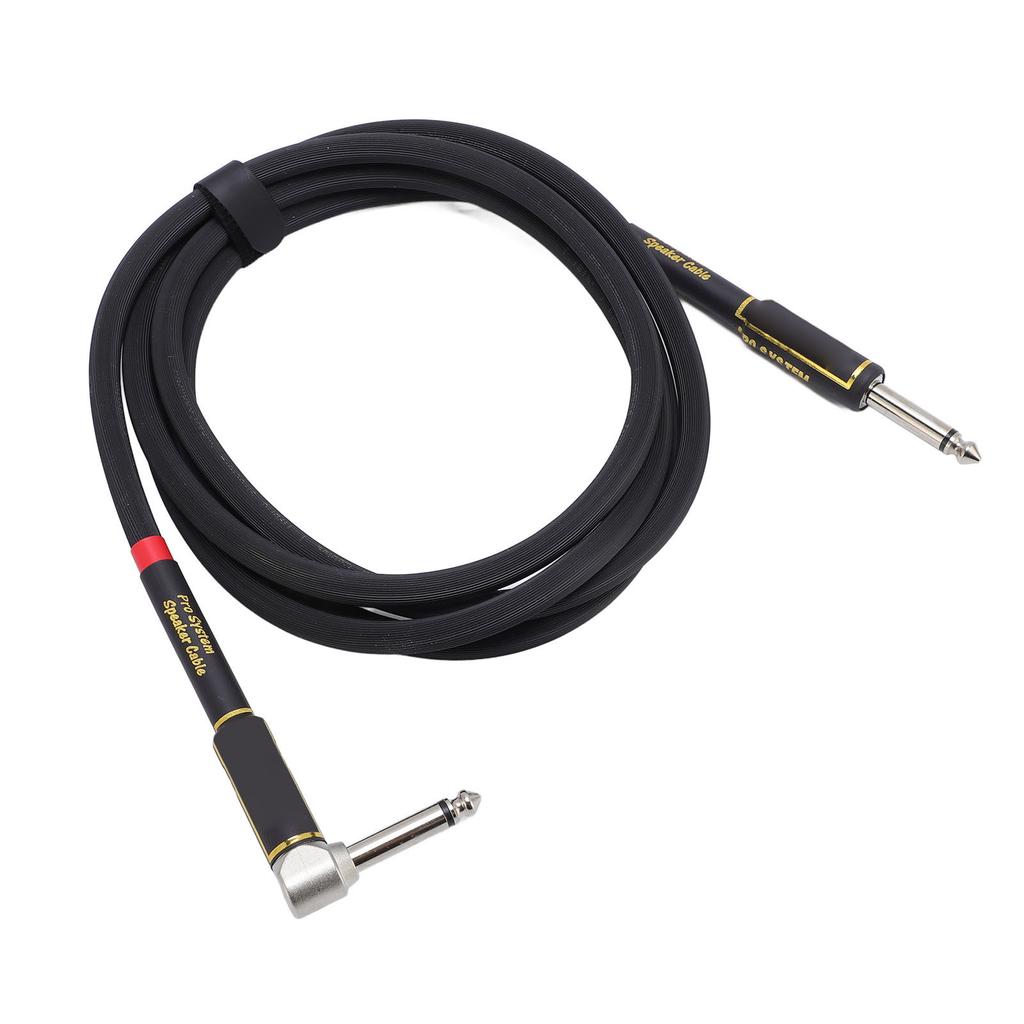 Gitarrenkabel 6,6FT 1/4 Zoll Doppelte Abschirmung Winkel auf Gerade Instrumentenkabel für Lautsprecher