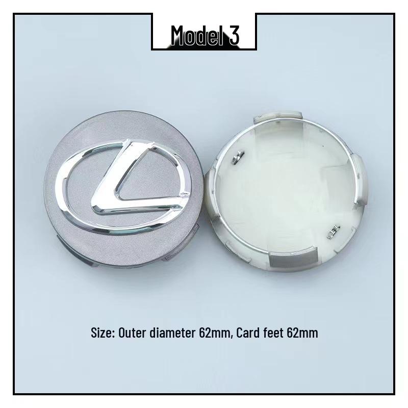 

62mm Lexus Wheel Center Caps - Dustproof Decorative Cover with Logo