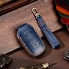 Leather Car Key Cover Case For Hyundai I30 Ix35 Kona Encino Solaris Azera Grandeur Ig Accent Santa Fe Palisade 3/4/5Button Key