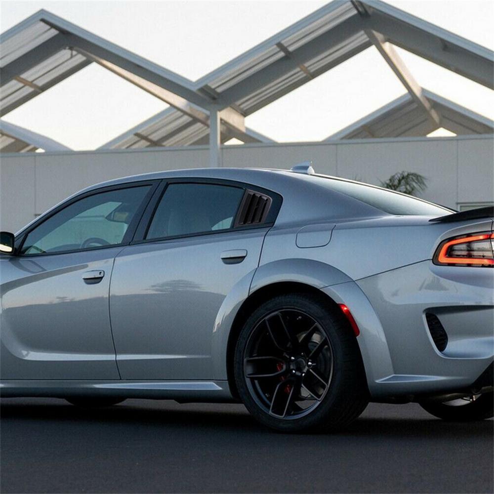 2Pcs/Set Rear Window Blinds Quarter Louvers Cover For Dodge Charger 2011-2021