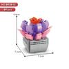 New Flowers Succulents Building Blocks Everlasting Bonsai Tree Gardens Romantic Girls Bricks Potted Plants Hot Model Kids Toys