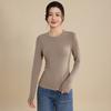 TIFICY Women's Fashion Casual Solid Color Print Spring Fall Long Sleeve O-Neck Pullovers & Long Sleeves