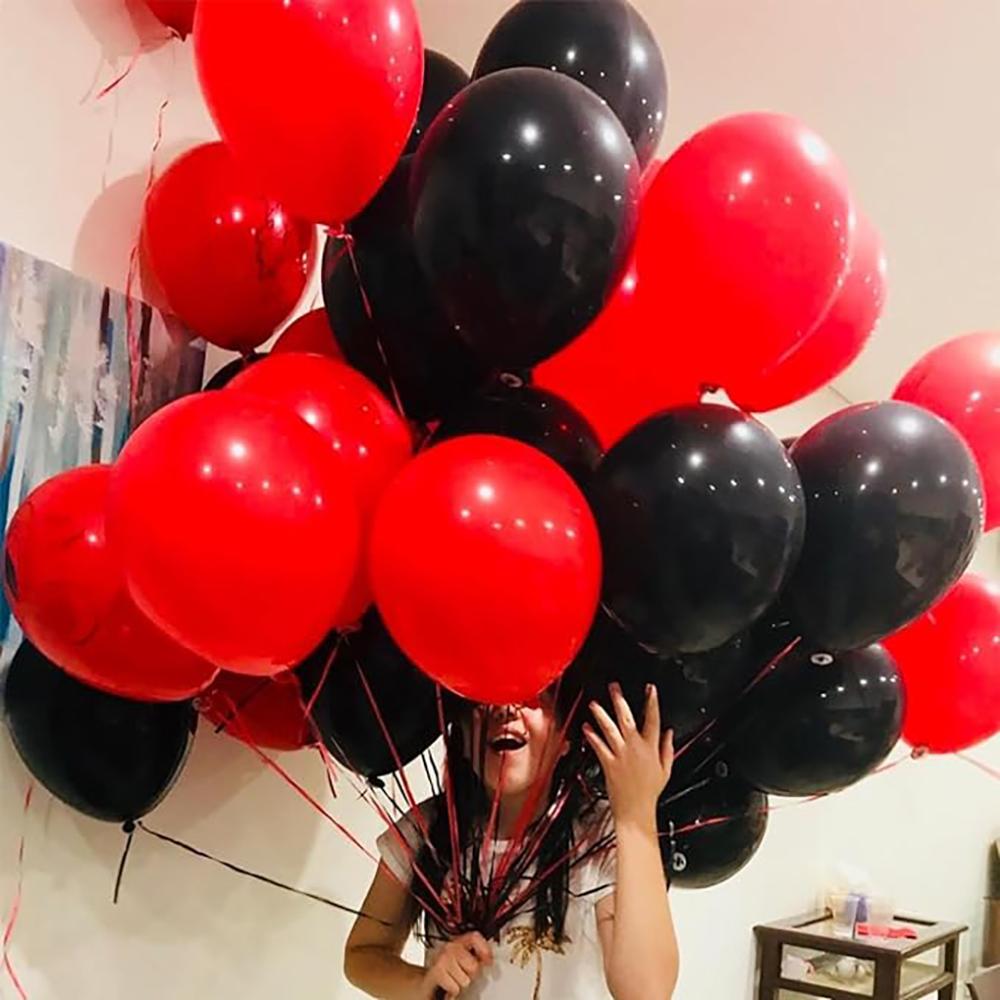 Black Red Balloons Garland Kit 2026 New Year Party Decor Balloon Arch Birthday Party Baby Shower Wedding Anniversary Decoration
